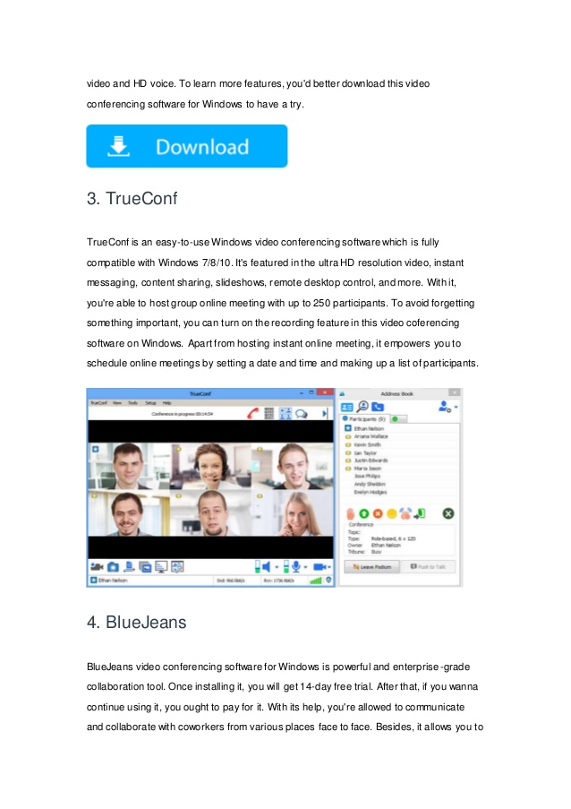 video conferencing software free download for windows 7